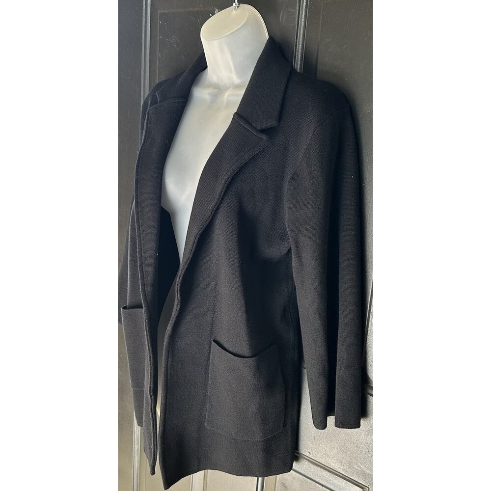 NEW J. Crew Open Front Sweater Blazer Women's Size Medium Wool Blend Minimalist - Picture 3 of 10